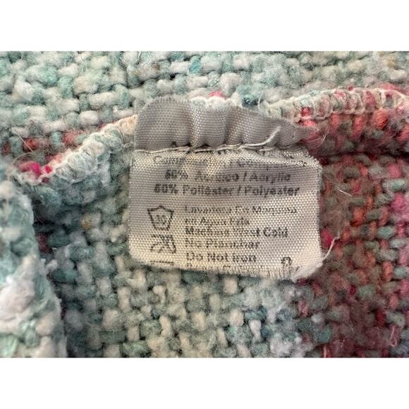 BAD BUNNY Retro Upcycled Mexican Poncho Reggaeton Reworked Sweater Kids Size S - Picture 11 of 11